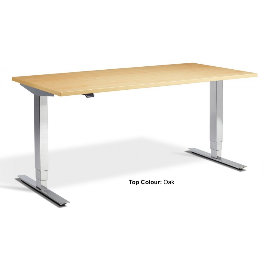 Cromo Dual Motor Chrome Height Adjustable Desk